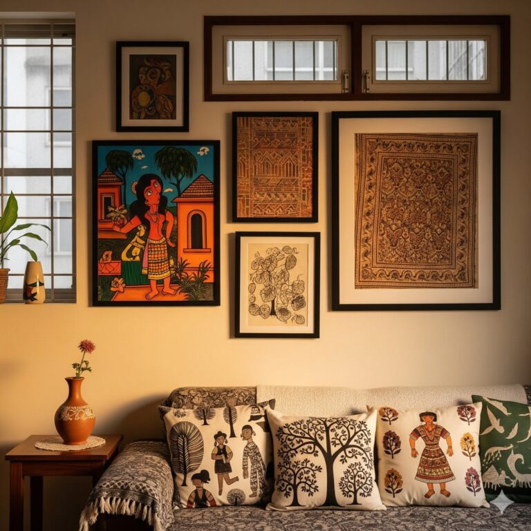 Affordable Interior Design Ideas for DIY Art & Local Craft Decor