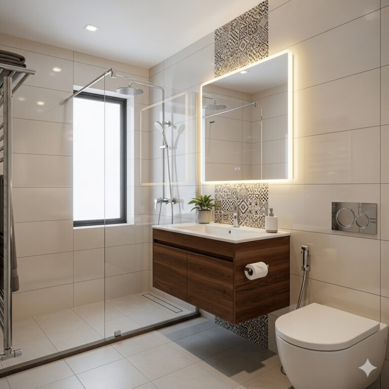 Interior Design Cost in Kolkata for morden bathroom
