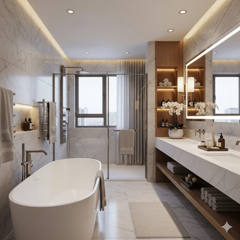 Interior Design Cost in Kolkata for stylish bathroom