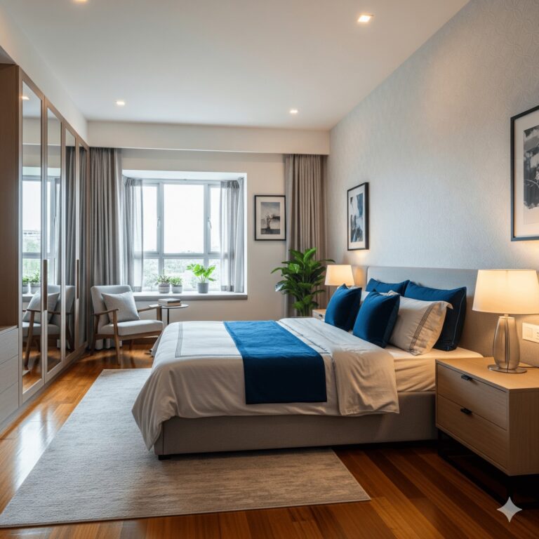 bedroom in 2BHK Interior Design Cost in Kolkata