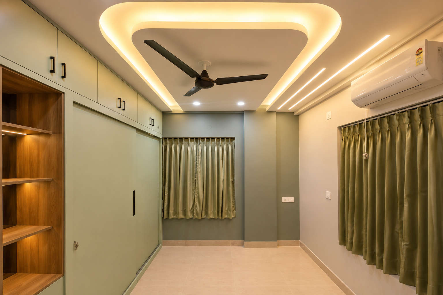 Bedroom interior design in Rajarhat by Aazee Interior